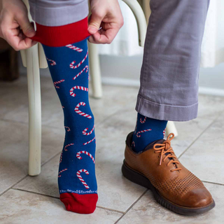 Men Candy Cane Sock