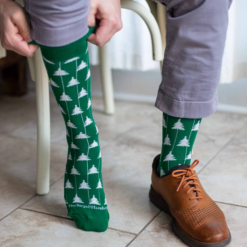 Mens Christmas Tree Socks