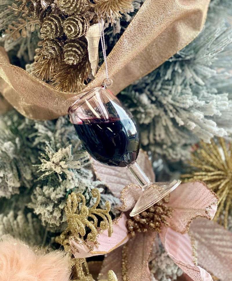 Merlot Wine Glass Ornament
