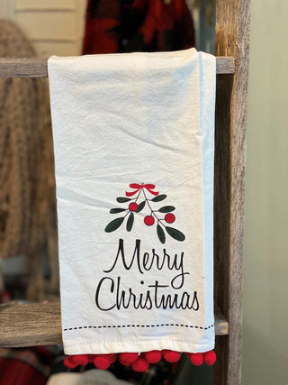Merry Christmas Dish Towel