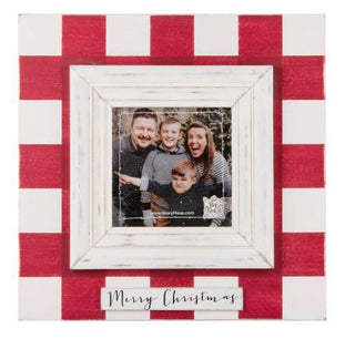 Merry Christmas Plaid Frame
