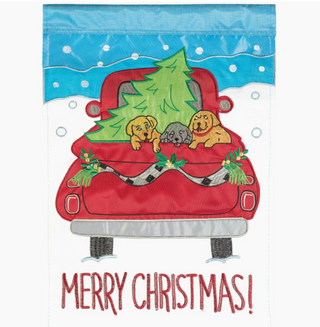 Merry Christmas Truck Flag