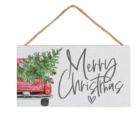 Merry Christmas Truck Sign