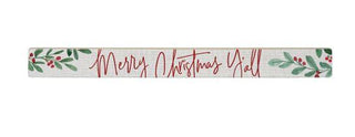 Merry Christmas Yall Long Sign