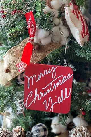 Merry Christmas Y'all Ornament