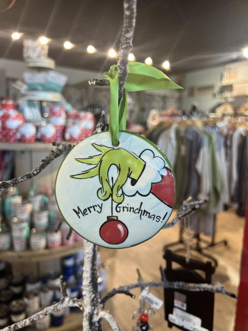 Merry Grinchmas Flat Ornament