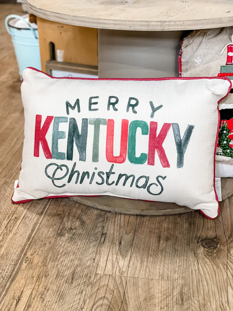 Merry KY Christmas Pillow