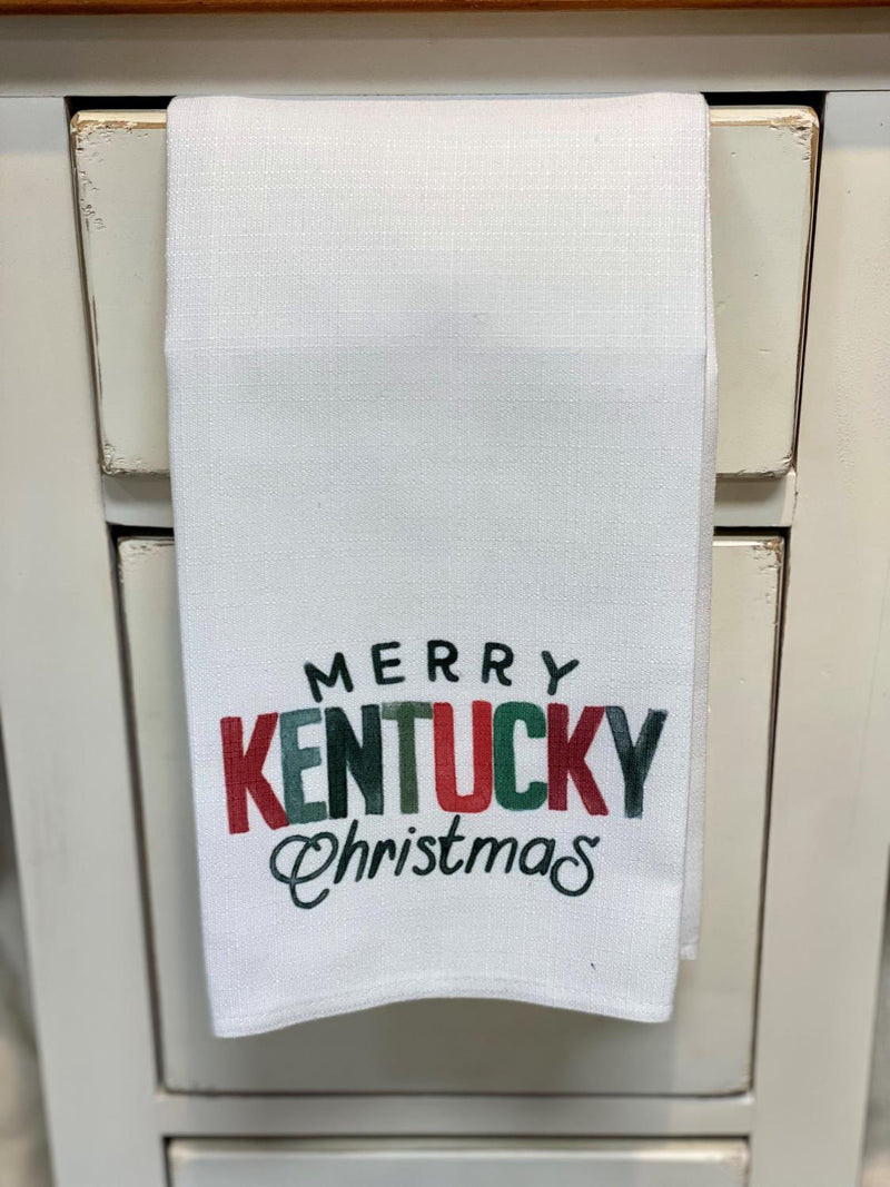 Merry KY Christmas Towel