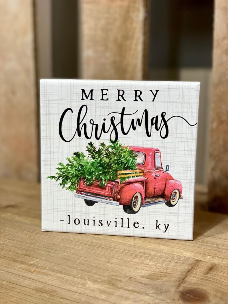 Merry KY Christmas Truck Sign