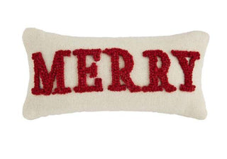 Merry Mini Canvas Hook Pillow