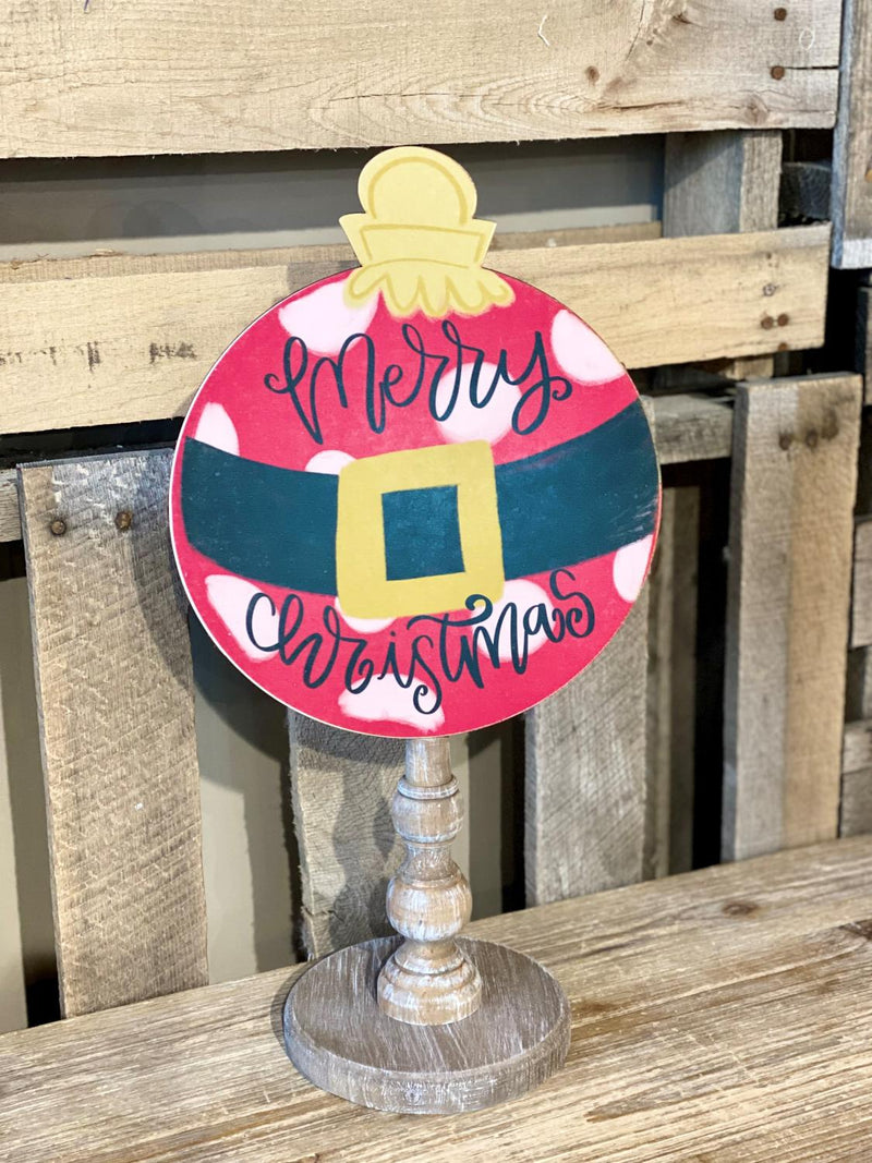 Merry Xmas Ornament Topper