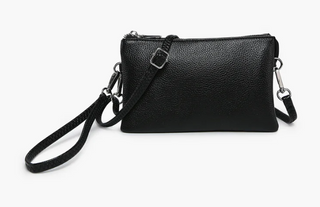 Midnight Black Riley Wristlet Crossbody
