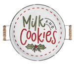 Milk & Cookies Enamel Tray