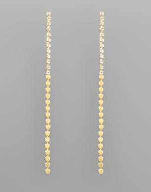 Mini Disc Drop Earring