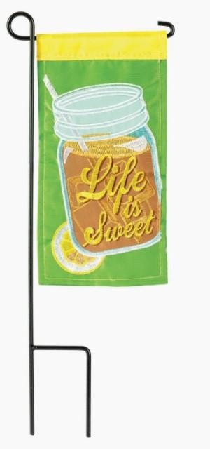 Mini Life Is Sweet Garden Flag