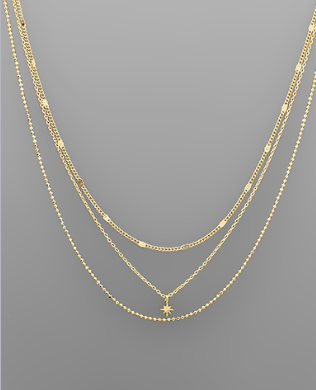 Mini Starburst Layer Necklace