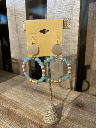 Mint Circle Earring