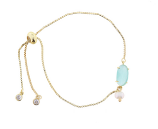 Mint Heart Bracelet