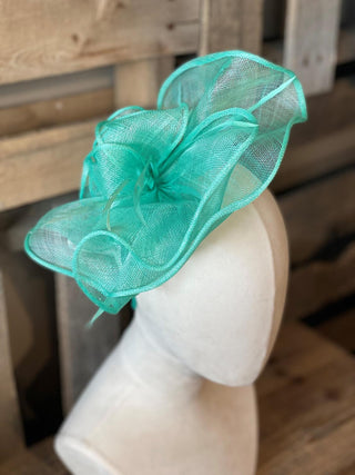 Mint Sinamay Fascinator