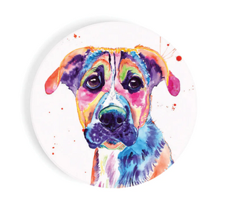 Mix Breed Dog Car Coaster