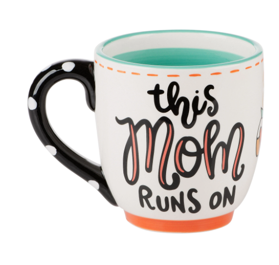 Mom Runs On Coffee Mug