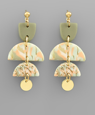 Moonlight Earring Green