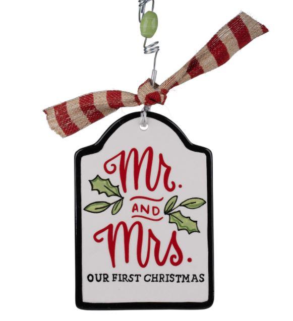 Mr. Mrs.1st Chtistmas Ornament