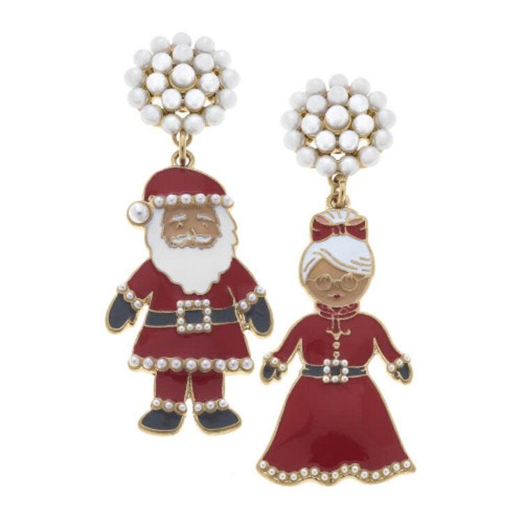 Mr Mrs Claus Earring