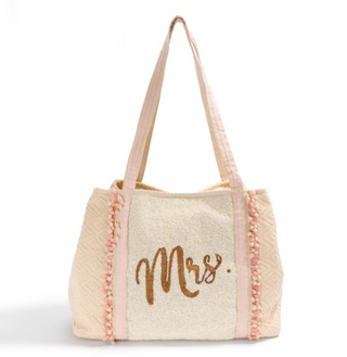 Mrs. Beaded Tote Bag