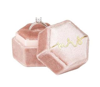Mrs Velvet Ring Box