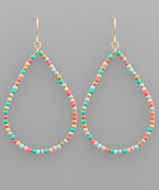 Mult Silicone Teardrop Earring