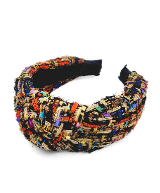 Multi Color Tweed Headband