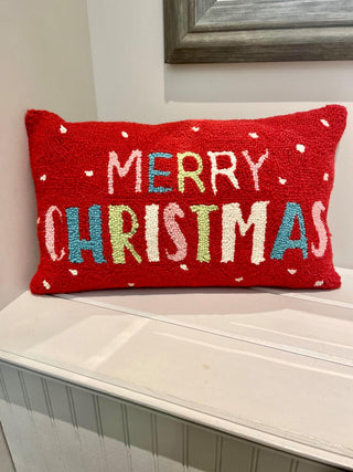 Multi Merry Christmas Pillow