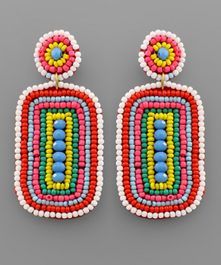 Multi Row Rectangle Earring