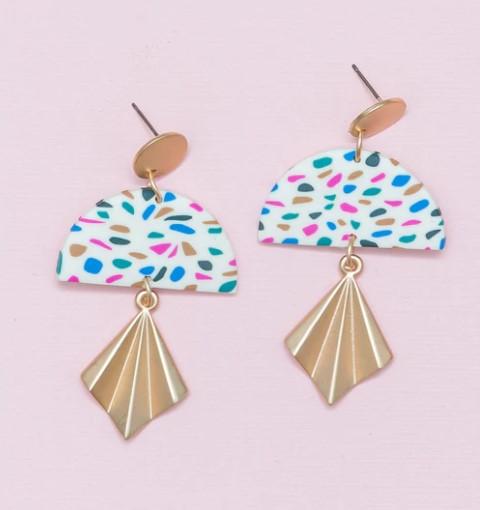 Multi Terrazzo Kendall Earring