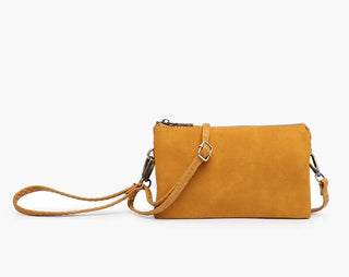 Mustard Suede Riley Crossbody