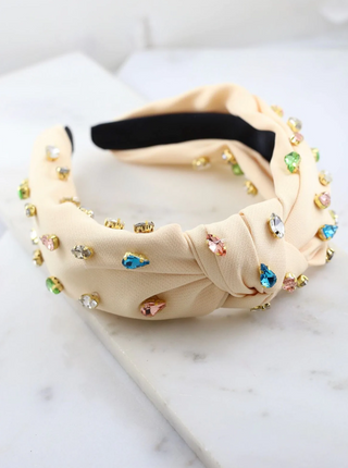 Natural Jewled Headband