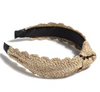 Natural Straw Scallop Headband