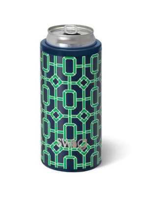 Navy BambooTrellis Skinny Can