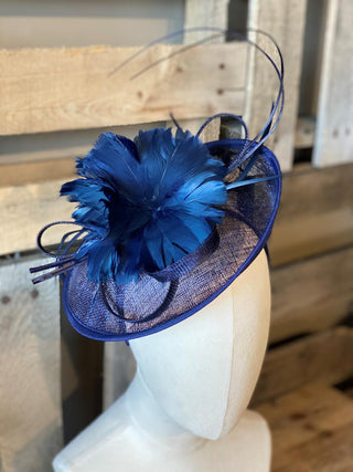 Navy Fashion Fascinator