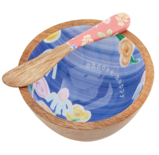 Navy Floral Dip Set