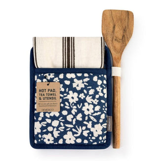 Navy Hot Pad & Spatula Set