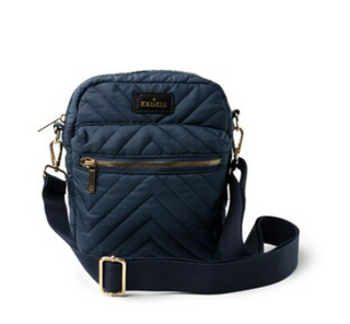 Navy Quilted Crossbody