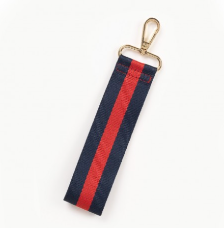 Navy & Red Wristlet Strap