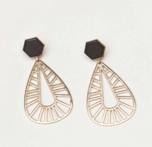 Navy Valentina Earring