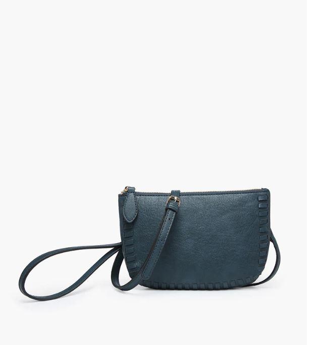 Navy Whipstitch Crossbody