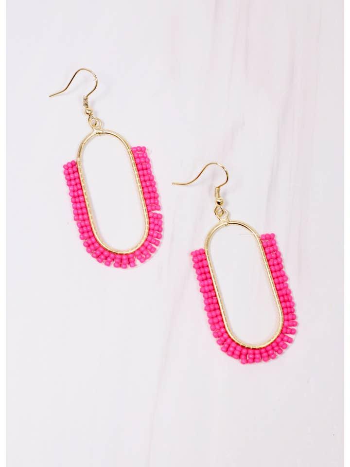 Pink Statement Tassel Earrings – Kakao