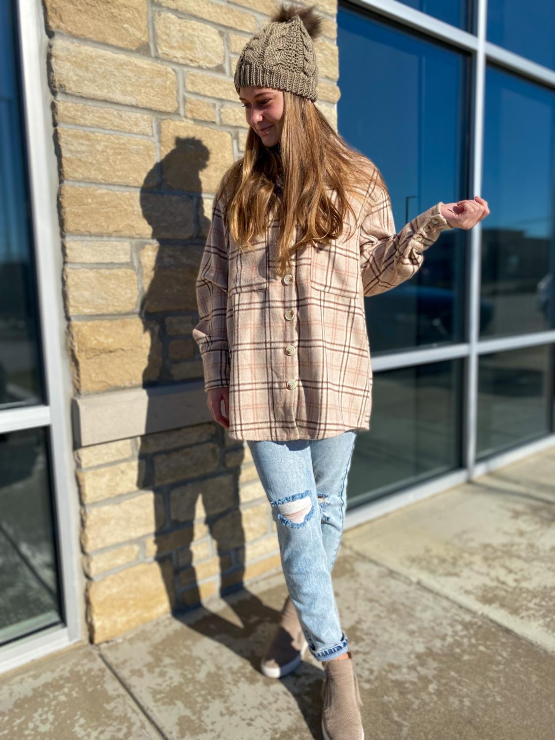 Neutral Tone Shacket – Darling State of Mind