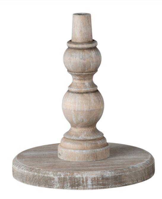 Neutral Wood Base For Topper