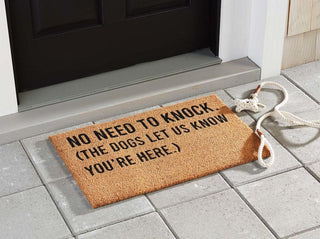 No Need Dog Doormat